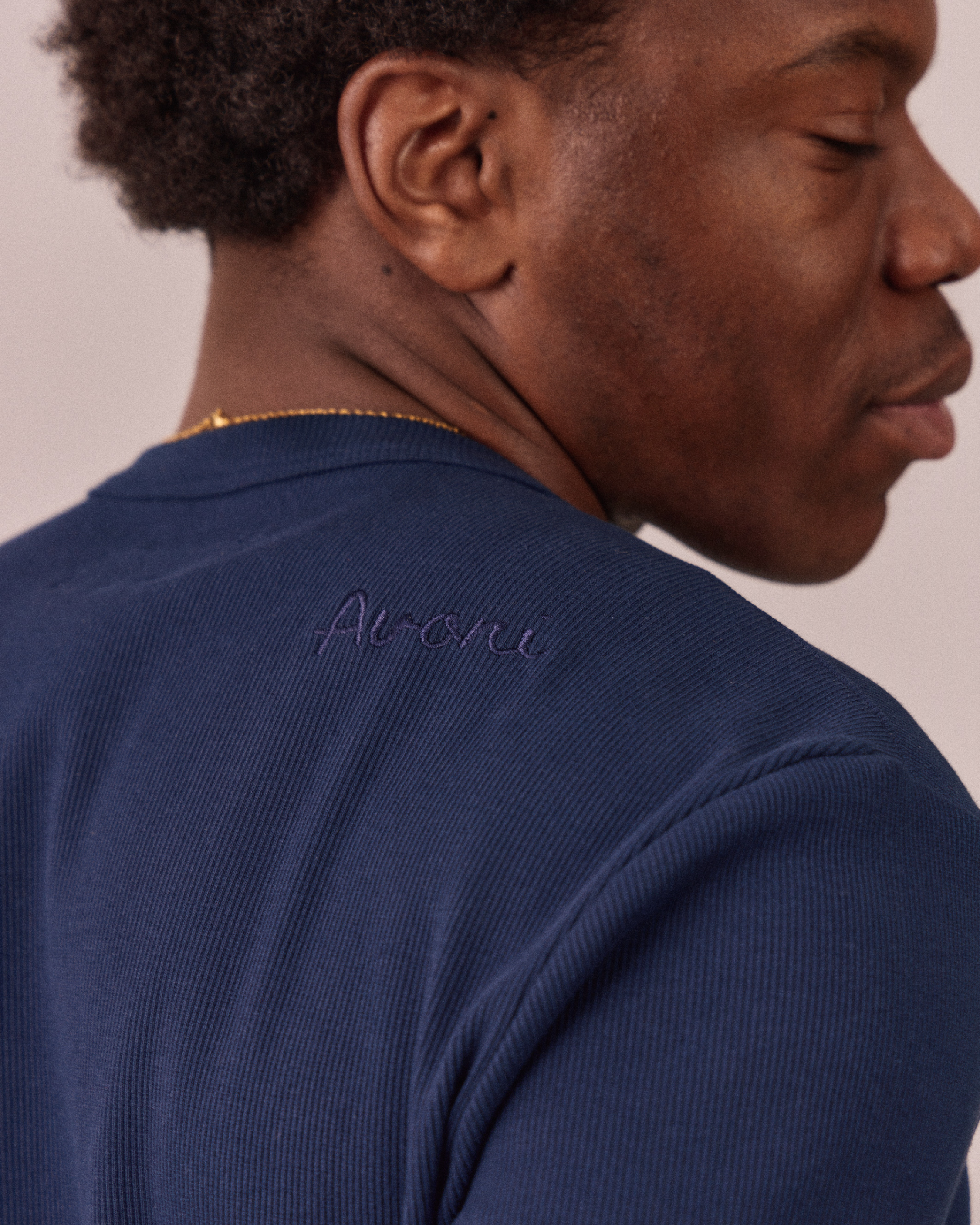 LS Henley Shirt - Navy