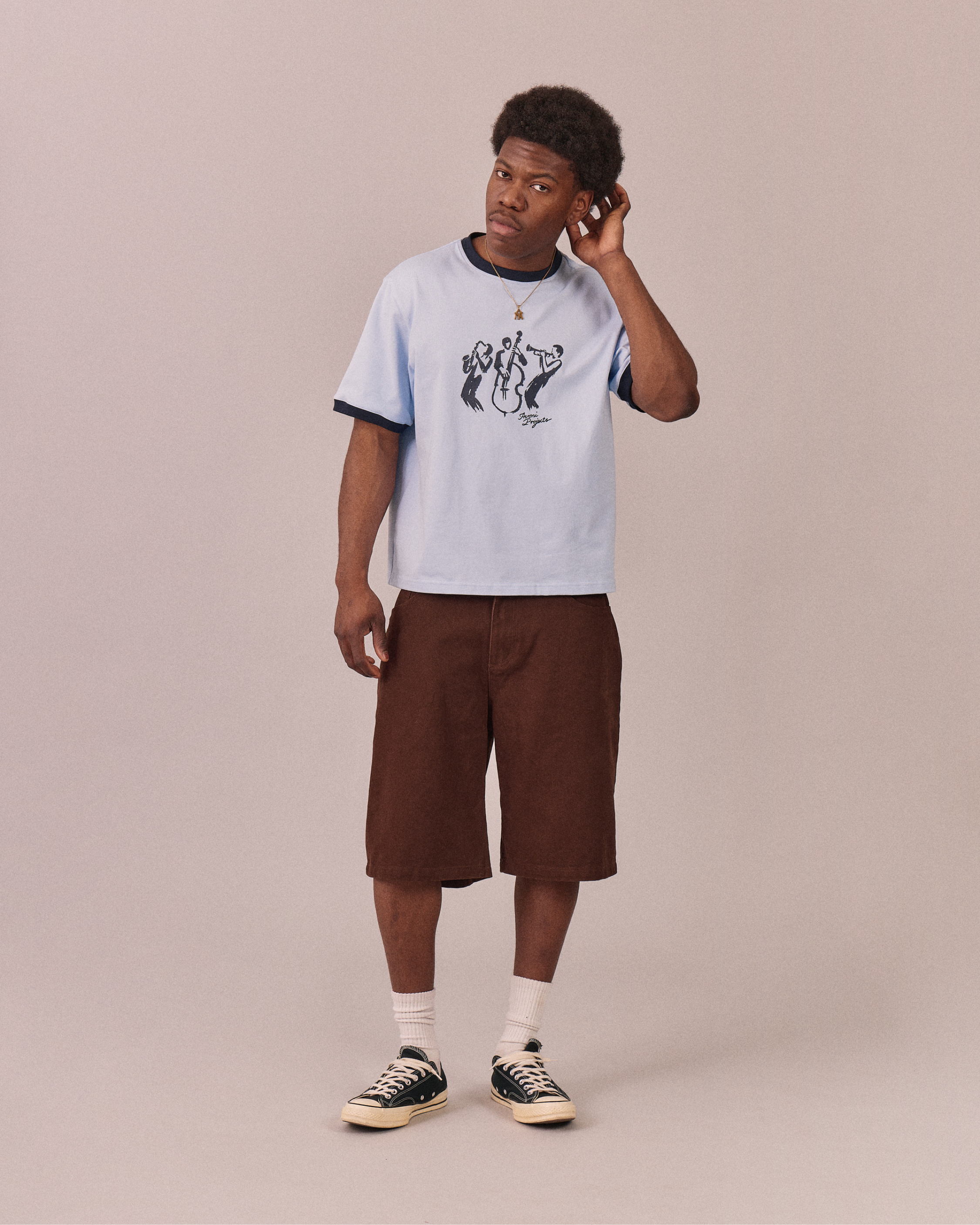 SS Jazz Tee - Baby Blue