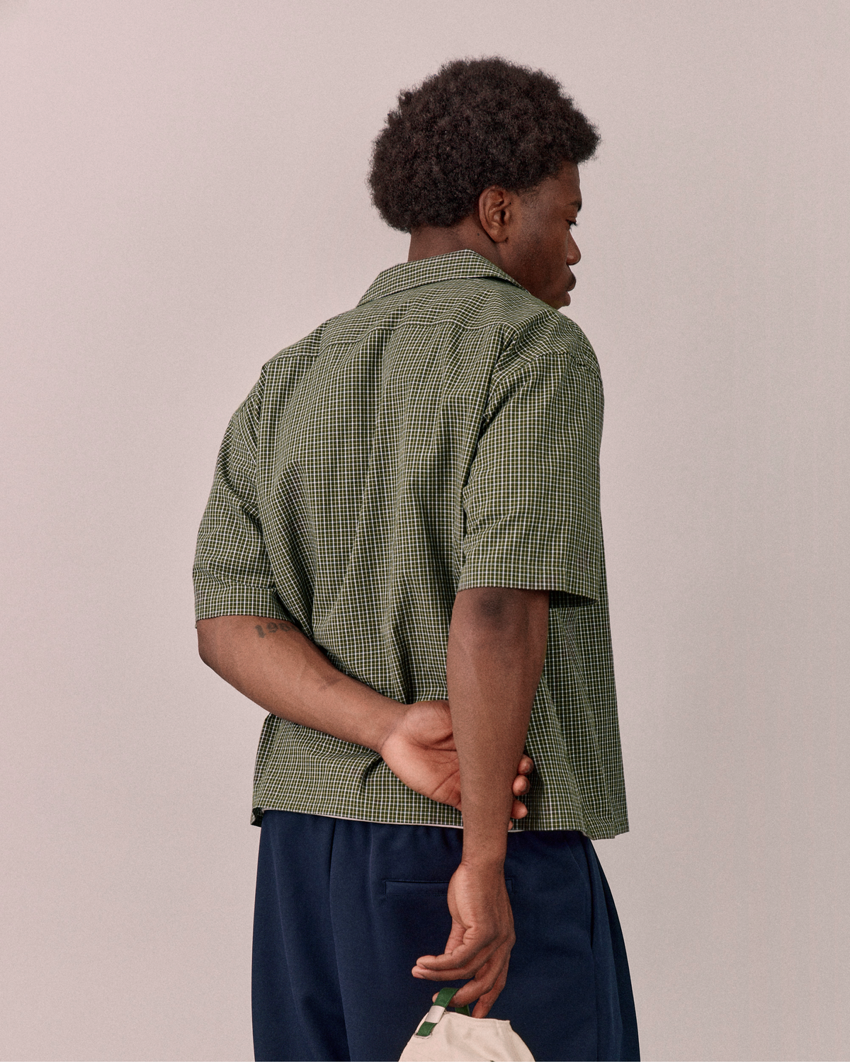 SS Checkered Shirt - Green/Navy