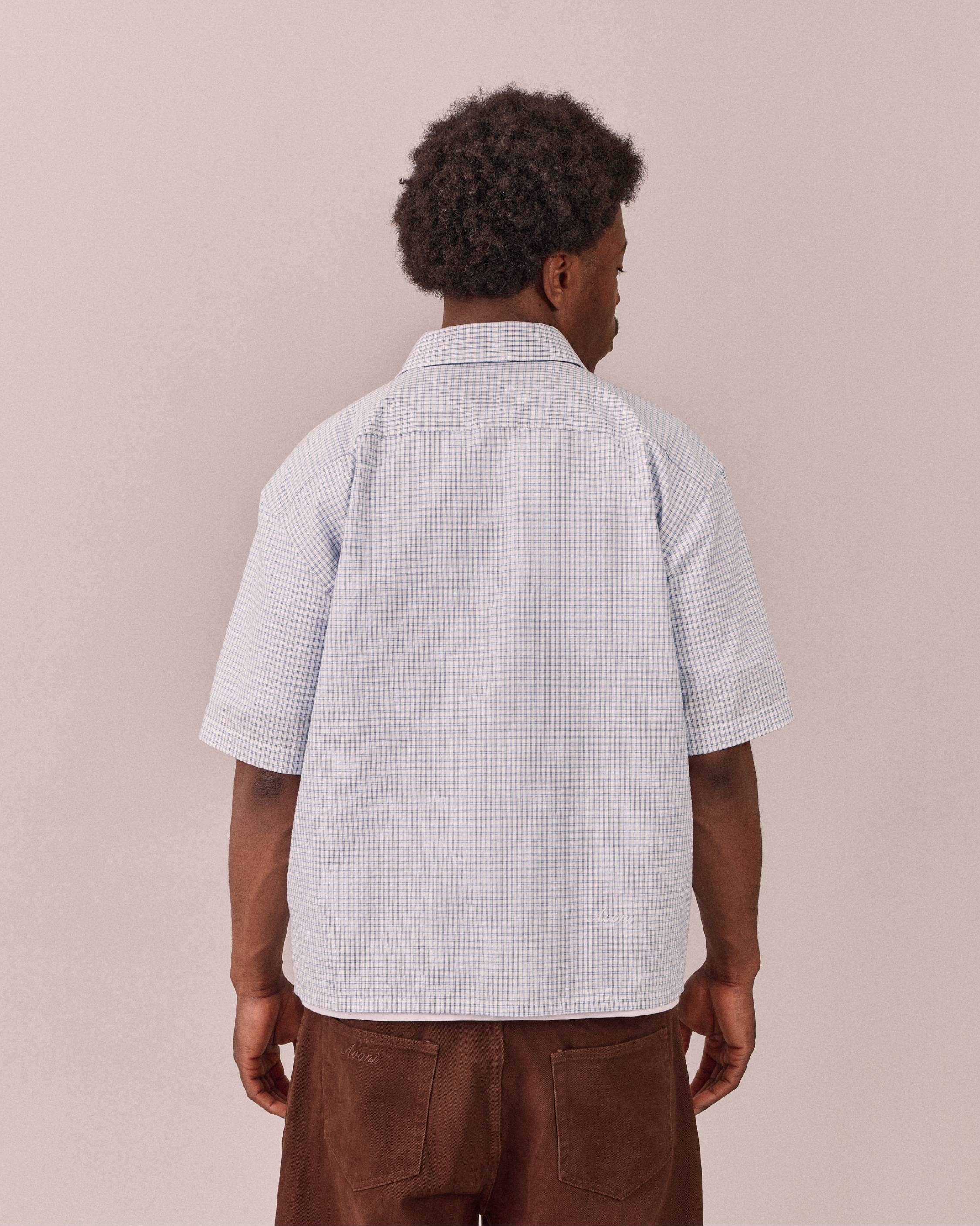 SS Checkered Shirt - Blue/White