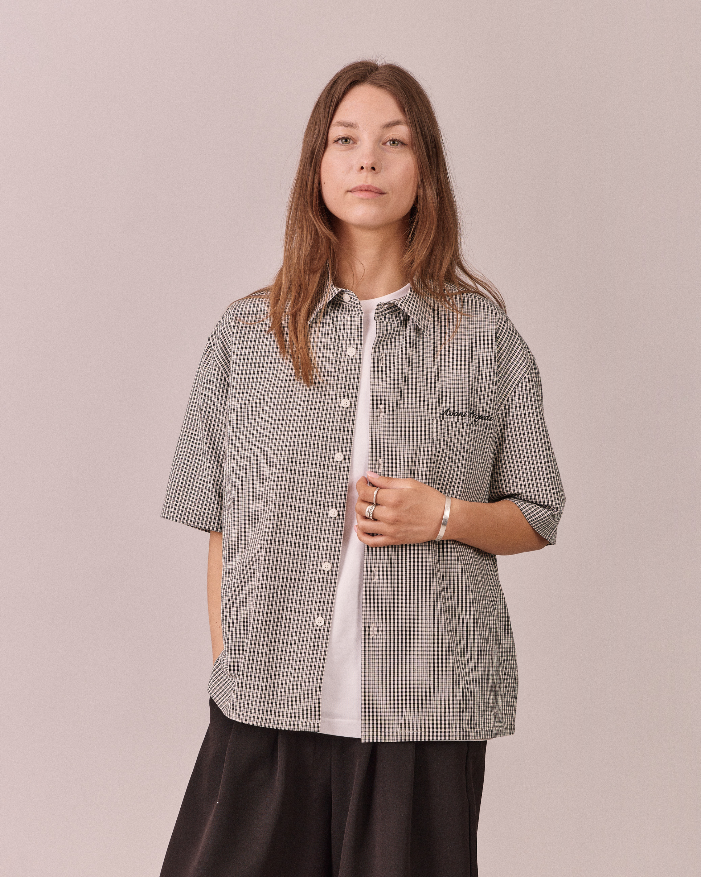 SS Checkered Shirt - White/Black