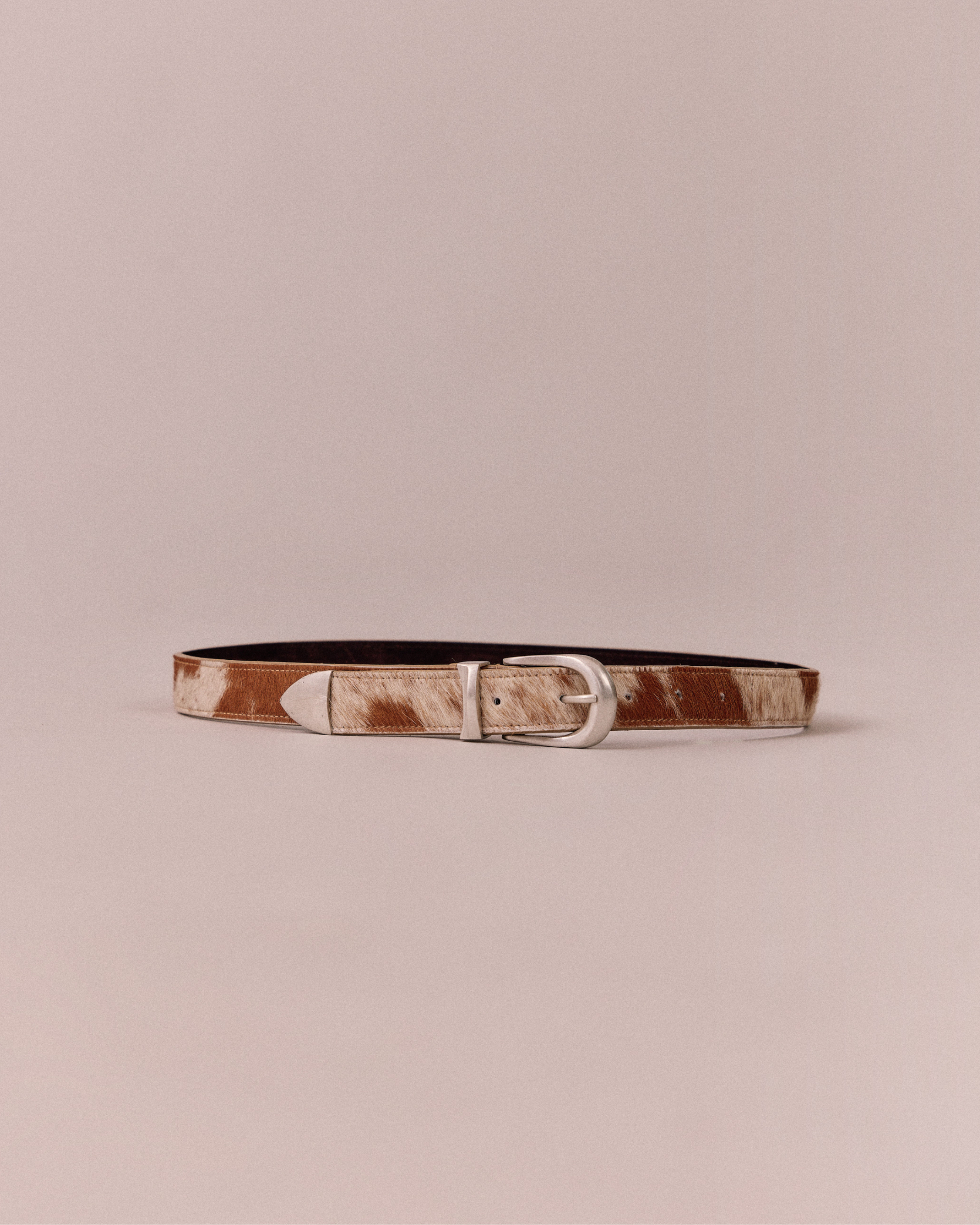 Leather Belt - Cow Hair