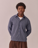 LS Checkered Shirt - Navy/White