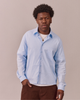 LS Striped Shirt - Light Blue w. White Stripe