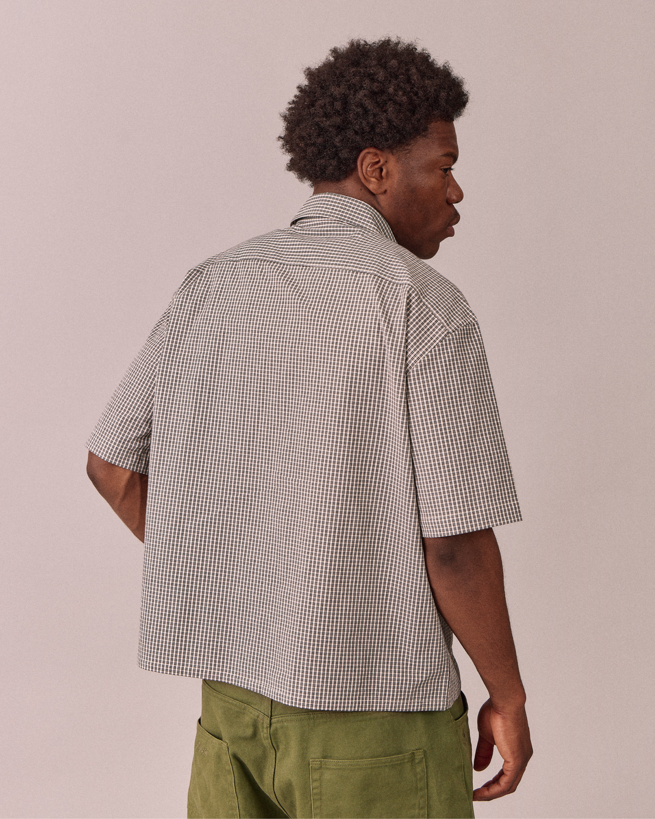 SS Checkered Shirt - White/Black