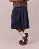 Relaxed Suit Shorts - Navy