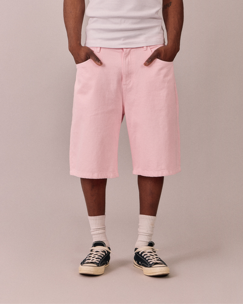 【即日発送】Noremid RIGIT BAGGY JORTS pink Baggy Canvas Jorts - Pink – Avoni Projects