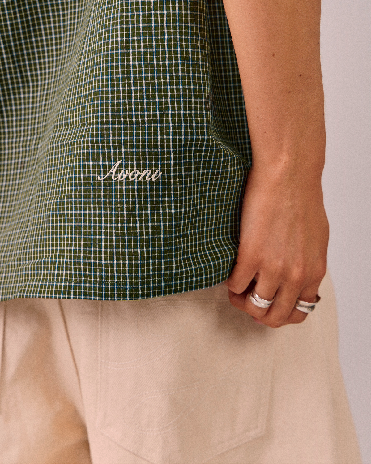 SS Checkered Shirt - Green/Navy