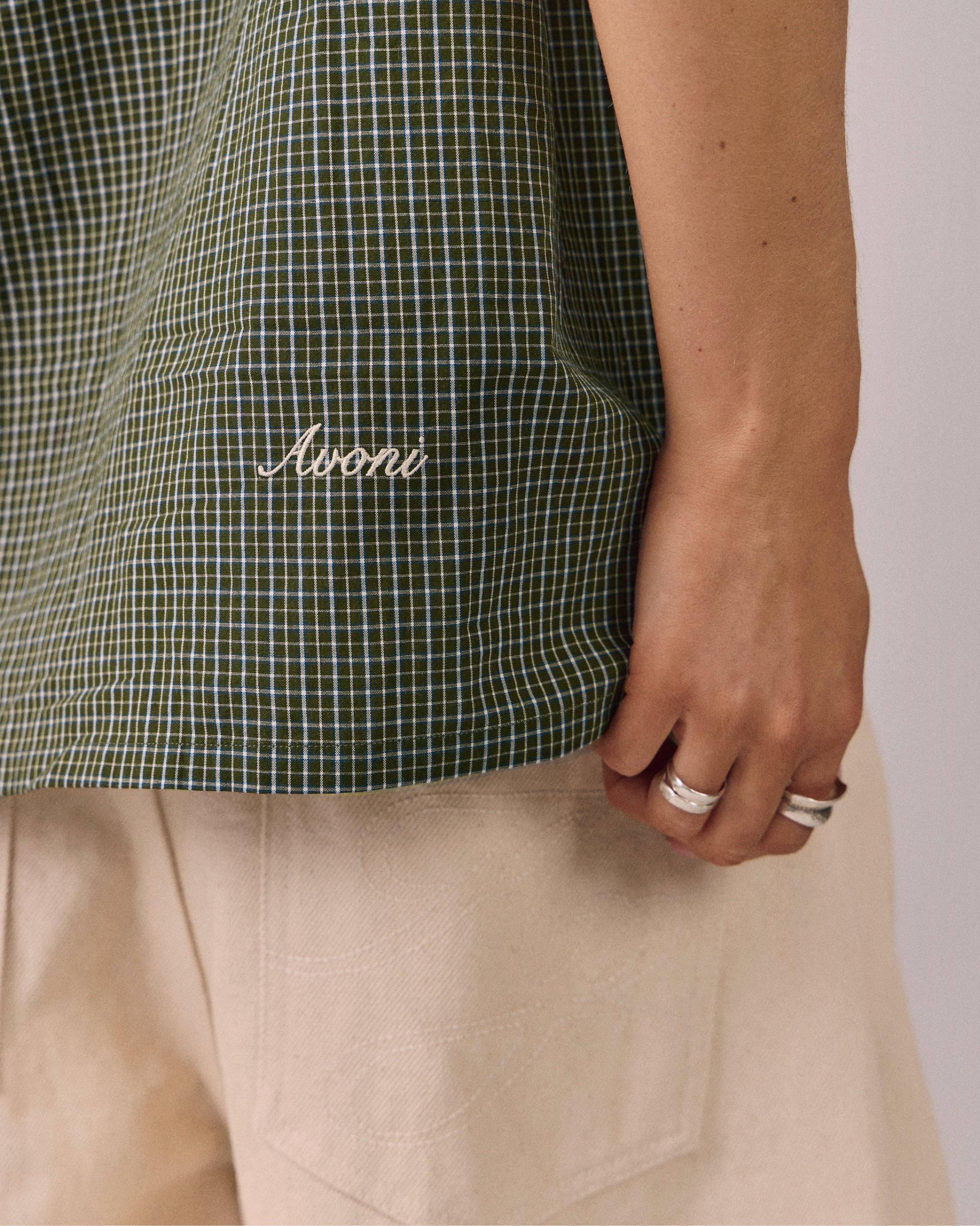 SS Checkered Shirt - Green/Navy