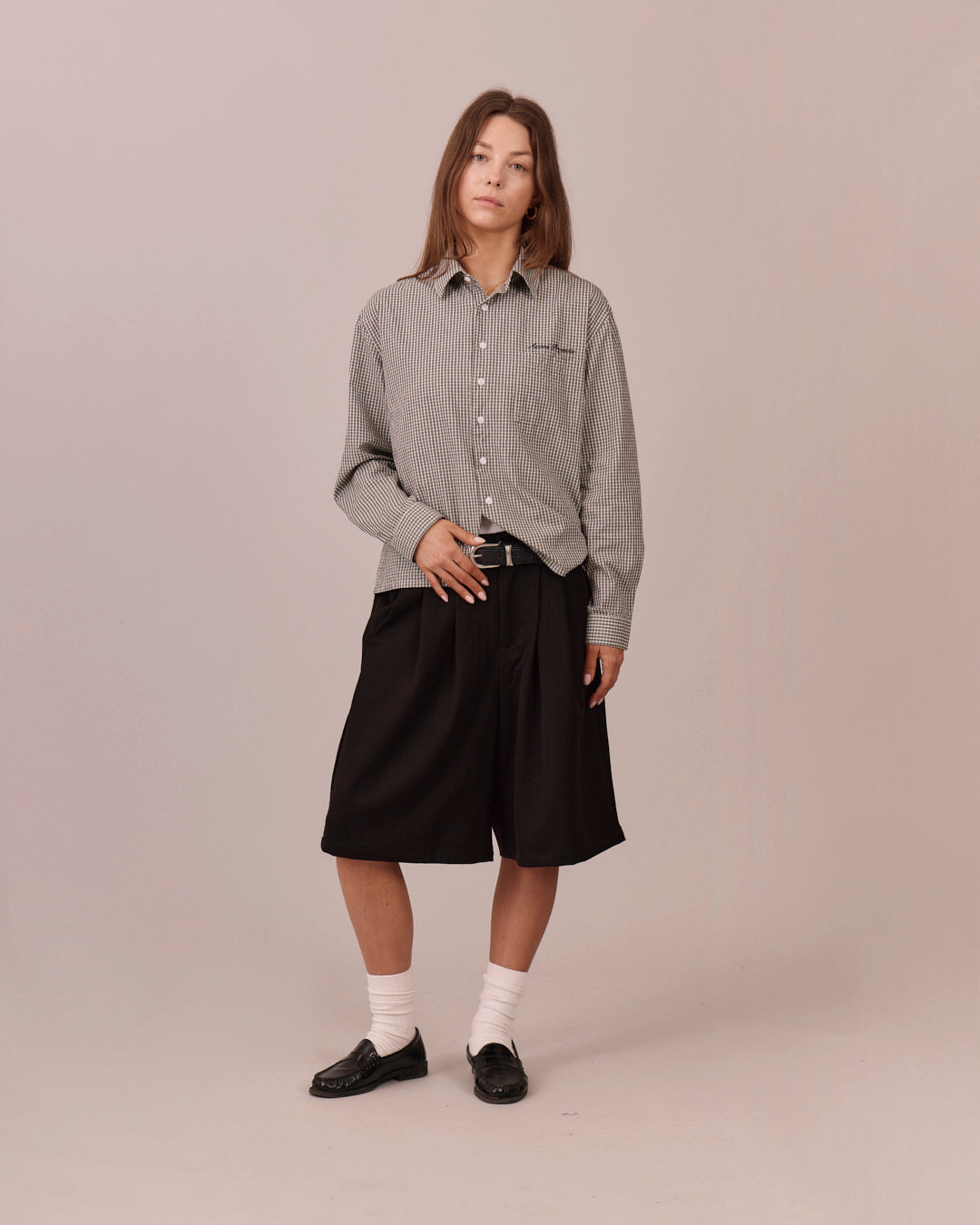 Relaxed Suit Shorts - Black