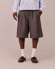 Relaxed Suit Shorts - Dark Grey