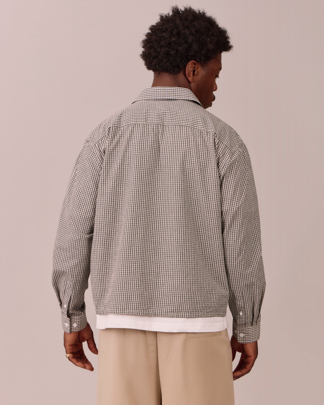 LS Checkered Shirt - White/Black