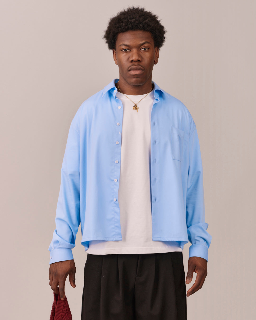 LS Origins Bamboo Shirt - Light Blue
