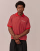 SS Polo Shirt - Red/White Stripe
