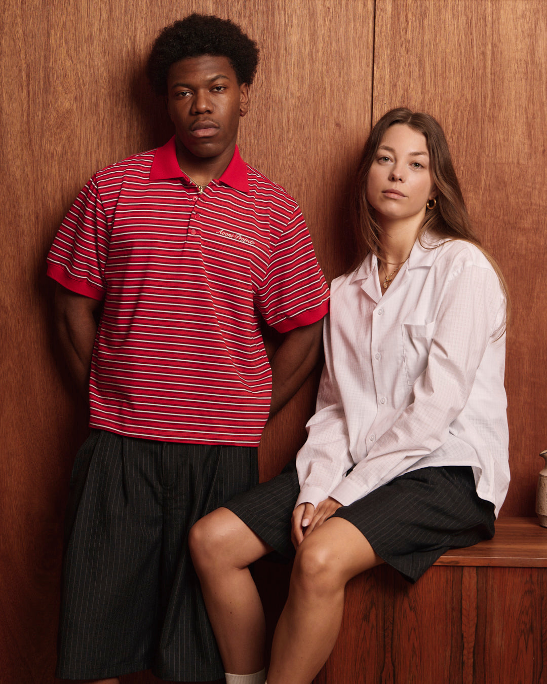 LS See Through Checkered Shirt - White