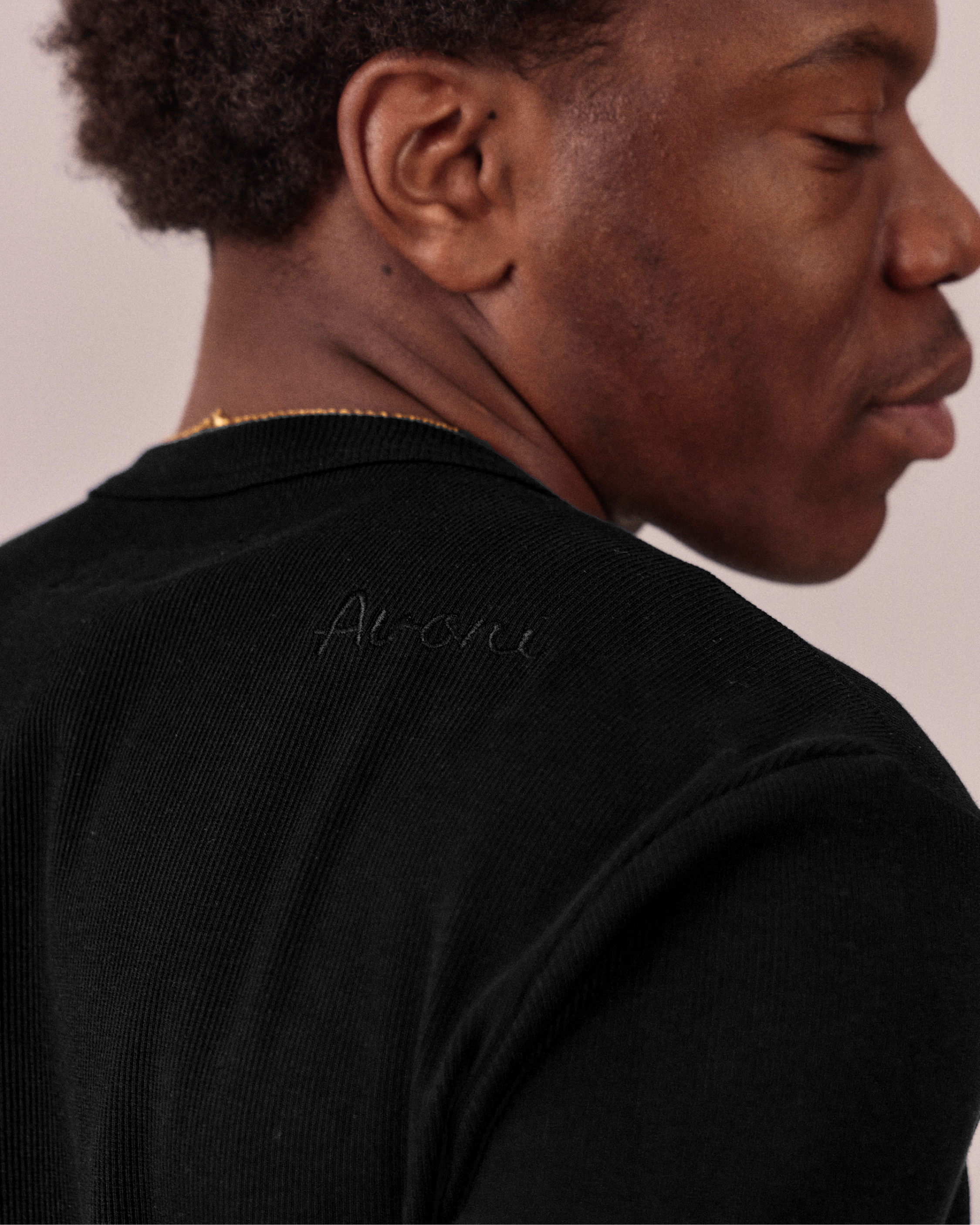 LS Henley Shirt - Black