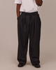 Relaxed Suit Pants - Black Stripe