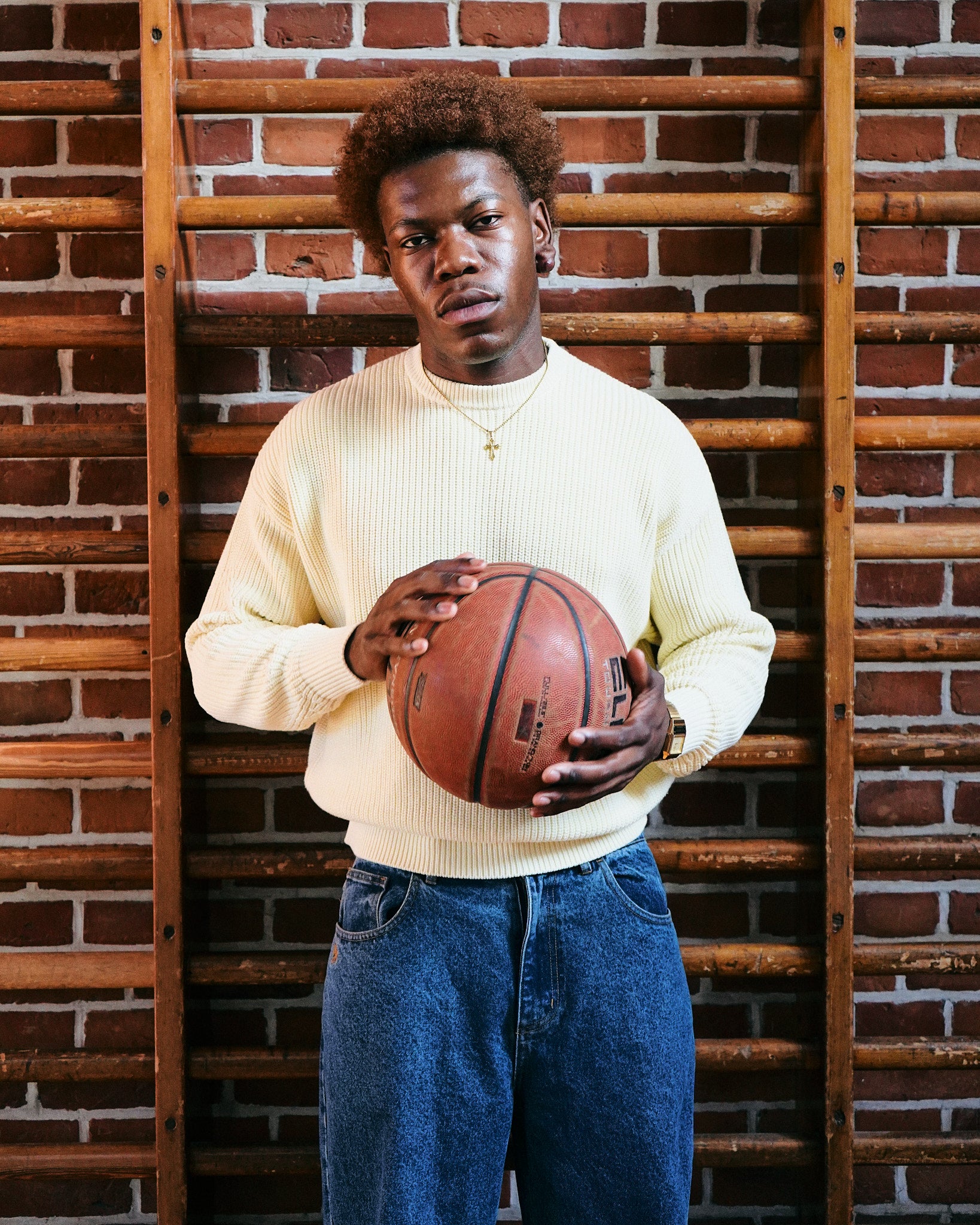 Fisherman O Neck Knit - Butteryellow
