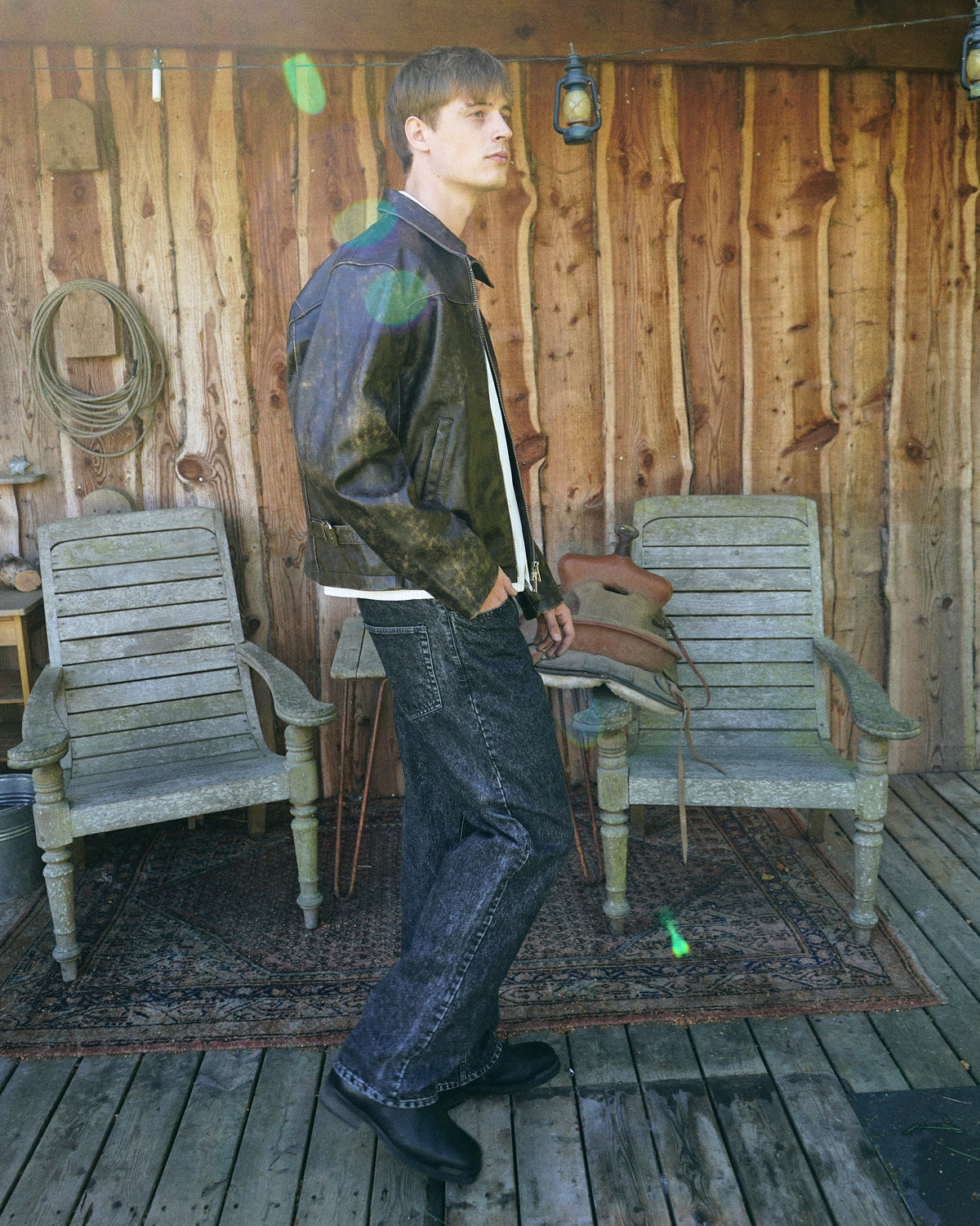 Straight Cut Jeans - Dark Grey