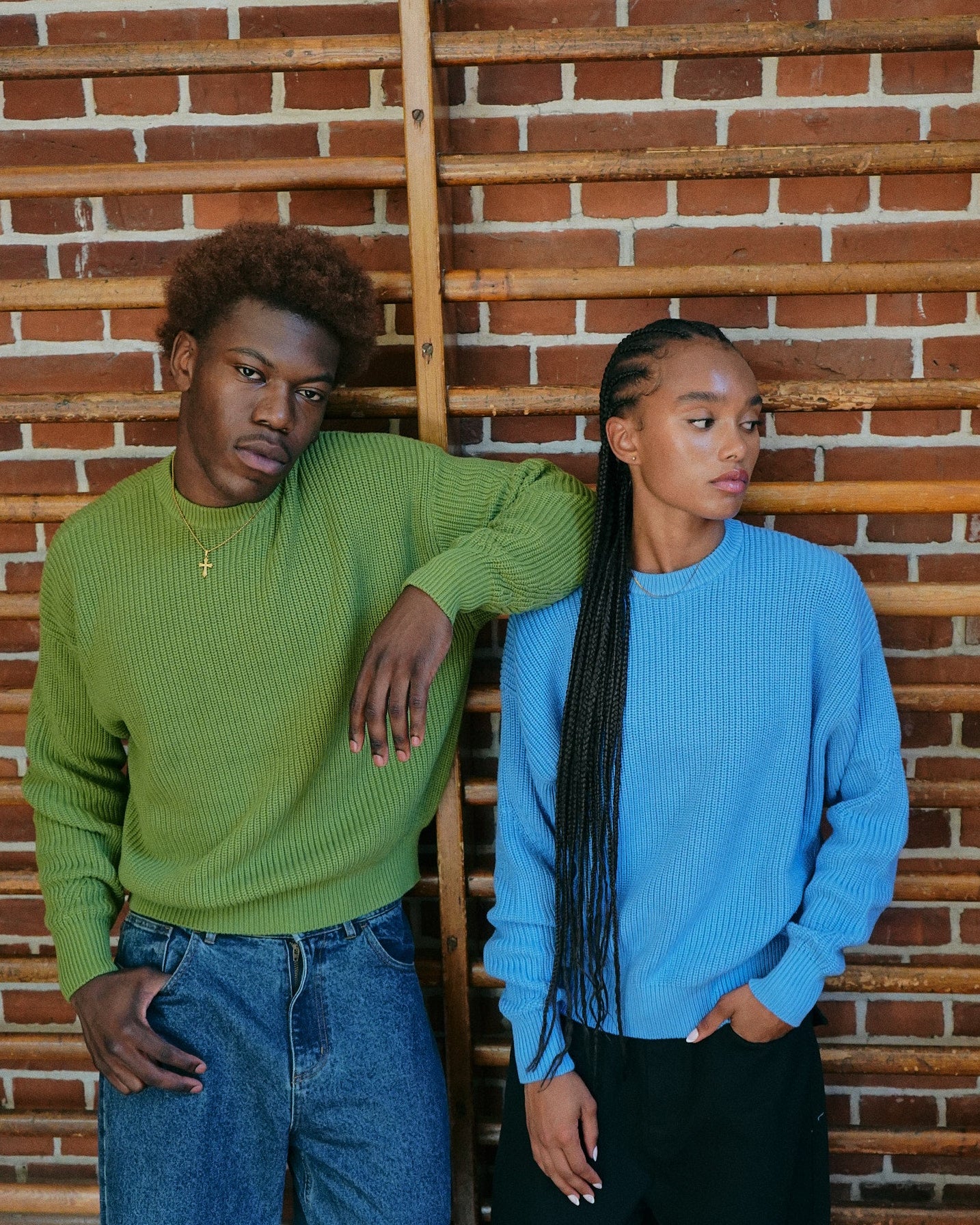 Fisherman O Neck Knit - Green